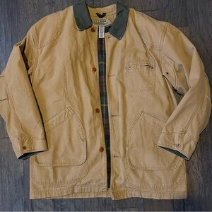Vintage L.L.Bean Flannel Lined Canvas Work Jacket Men’s L